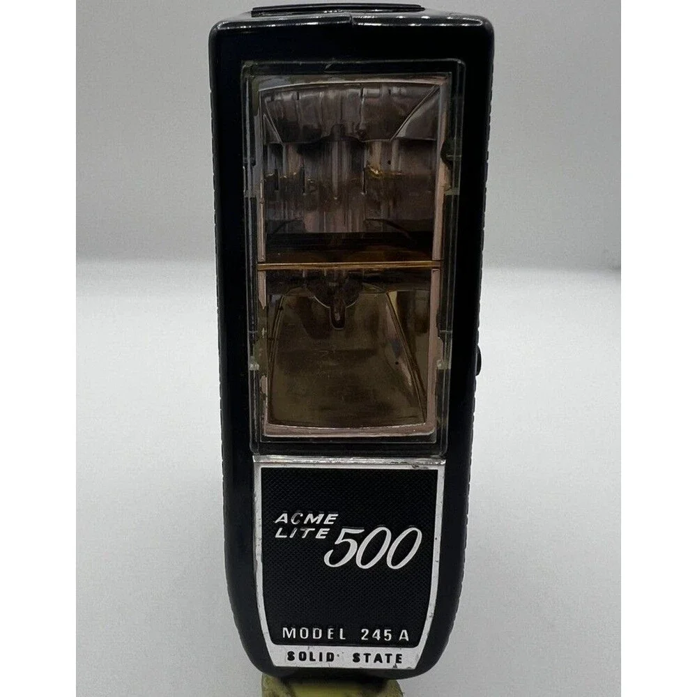 Vintage Acme Lite 500 Camera Flash Model 235A Solid State Untested Film Photo